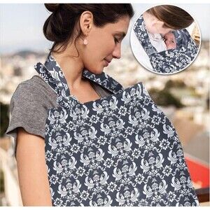 Nursing Cover Privacy for Breastfeeding Mom Baby Cover 100% UHINOOS viewing hoop